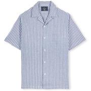 Overhemd Lange Mouw Portuguese Flannel Jacquard Shirt - Chambray