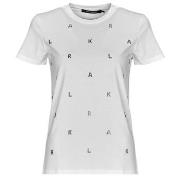 T-shirt Korte Mouw Karl Lagerfeld RHINESTONE KARL T-SHIRT