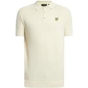 Polo Shirt Korte Mouw Lyle &amp; Scott Gebreid poloshirt van linnenmix