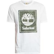 T-shirt Korte Mouw Timberland T-shirt met Camo Box-logo