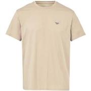 T-shirt Emporio Armani Beach Embroidered Logo T-Shirt Plaza Taupe