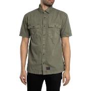 Overhemd Korte Mouw Superdry Militair shirt met korte mouwen