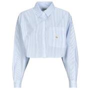 Overhemd Calvin Klein Jeans WOVEN LABEL CROPPED SHIRT