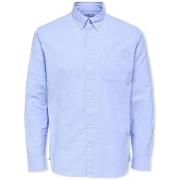 Overhemd Lange Mouw Selected Noos Regrick Oxford Shirt - Light Blue