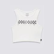 T-shirt Vans CHECK WASH FITTED CROP