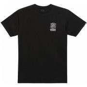 T-shirt Korte Mouw Vans vn0007_micro_trails_tee_nero