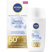 Zonverzorging Nivea Ultrafluide Triple Bescherming Gezichtszonnebrandc...