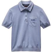 Polo Shirt Korte Mouw Napapijri Polo femme Cassis