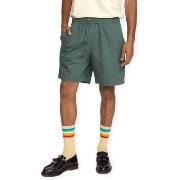 Korte Broek Rvlt Revolution RVLT Linen Shorts - Dustgreen