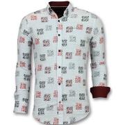 Overhemd Lange Mouw Tony Backer Getailleerde Bloemen Blouse