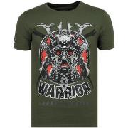 T-shirt Korte Mouw Local Fanatic Savage Samurai Print G
