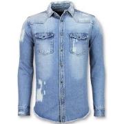 Overhemd Lange Mouw Enos Lange Spijkerblouse Denim