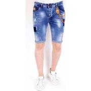 Korte Broek Local Fanatic Korte Spijkerbroek Stretch