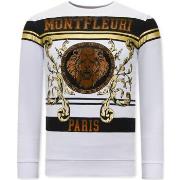 Sweater Tony Backer Print Leeuw Strass