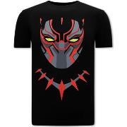 T-shirt Korte Mouw Local Fanatic Black Panther