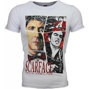 T-shirt Korte Mouw Local Fanatic Scarface Frame Print