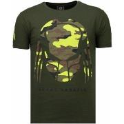 T-shirt Korte Mouw Local Fanatic Predator Rhinestone