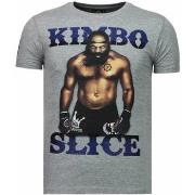 T-shirt Korte Mouw Local Fanatic Kimbo Slice Rhinestone