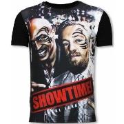 T-shirt Korte Mouw Local Fanatic Showtime Digital Rhinestone