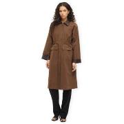 Mantel Vila Hella Long Jacket - Coffee Bean