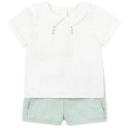 Overhemd Lange Mouw Mayoral 1216 Conjunto 2 piezas ceremonia lino Turq...