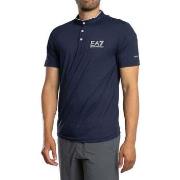 T-shirt Korte Mouw Emporio Armani EA7 Ventus 7 Logo T-shirt met knopen