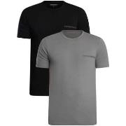 Pyjama's / nachthemden Emporio Armani 2-pack stretchkatoenen lounge-T-...