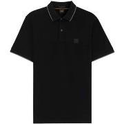 Polo Shirt Korte Mouw BOSS Slim Fit Passertip Polo Shirt Black