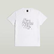 T-shirt Korte Mouw G-Star Raw HD PRINT R T