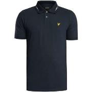 Polo Shirt Korte Mouw Lyle &amp; Scott Poloshirt met gestreept uiteind...