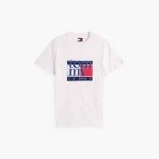 T-shirt Korte Mouw Tommy Jeans TJM SLIM RWB FLAG TEE EX