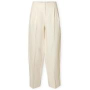 Broeken Selected W Barrel Lia Trousers - Birch