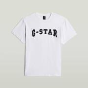 T-shirt Korte Mouw G-Star Raw D26840 C336 FELT LOGO R T