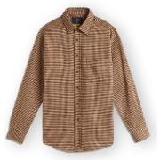 Overhemd Lange Mouw Portuguese Flannel Abstract Pied Poule Shirt - Bro...