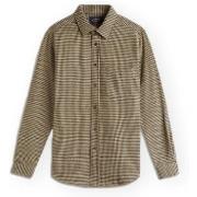 Overhemd Lange Mouw Portuguese Flannel Abstract Pied Poule Shirt - Gre...