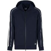 Trainingsjack Ea7 Emporio Armani Logo Series Tape Zip Hoodie Navy