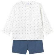Setjes Mayoral 1249 Conjunto bermuda y camisa estampada bebé Azul