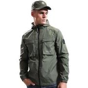 Windjack Marshall Artist Crux Hooded Overshirt Jacket Moss