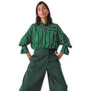 Blouse Skfk Lone Shirt - Green Stripes