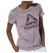 T-shirt Korte Mouw Reebok Sport TE Marble Logo Tee