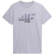 T-shirt Korte Mouw 4F SS23TTSHM309CHODNYJASNYSZARY