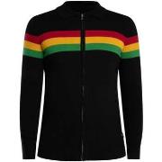 Vest Trojan Colour Block Polo met lange mouwen en rits
