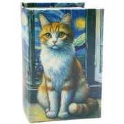 Manden en dozen Signes Grimalt Kattenboekendoos