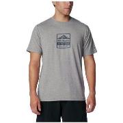 T-shirt Korte Mouw Columbia T-shirt Kwick Hike gris