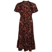 Lange Jurk Superdry Robe mi-longue imprimée à manches courtes et volan...