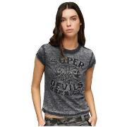 T-shirt Korte Mouw Superdry T-shirt Retro Rocker