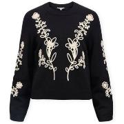 Trui Object Noos Laney Rubin Knit - Black/Sandshell