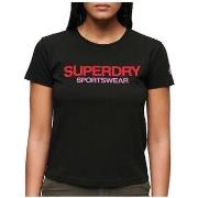 T-shirt Korte Mouw Superdry T-shirt Ajusté Sportswear Logo