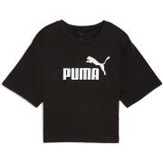 T-shirt Korte Mouw Puma Ess Cropped No. 1 Logo Relaxed Tee