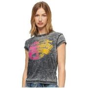 T-shirt Korte Mouw Superdry T-shirt Fade Rock Graphic